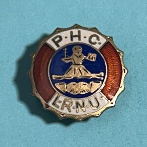 PHC LRN.U vintage Patriotic Home Circle Ladies Relief National union back Pin